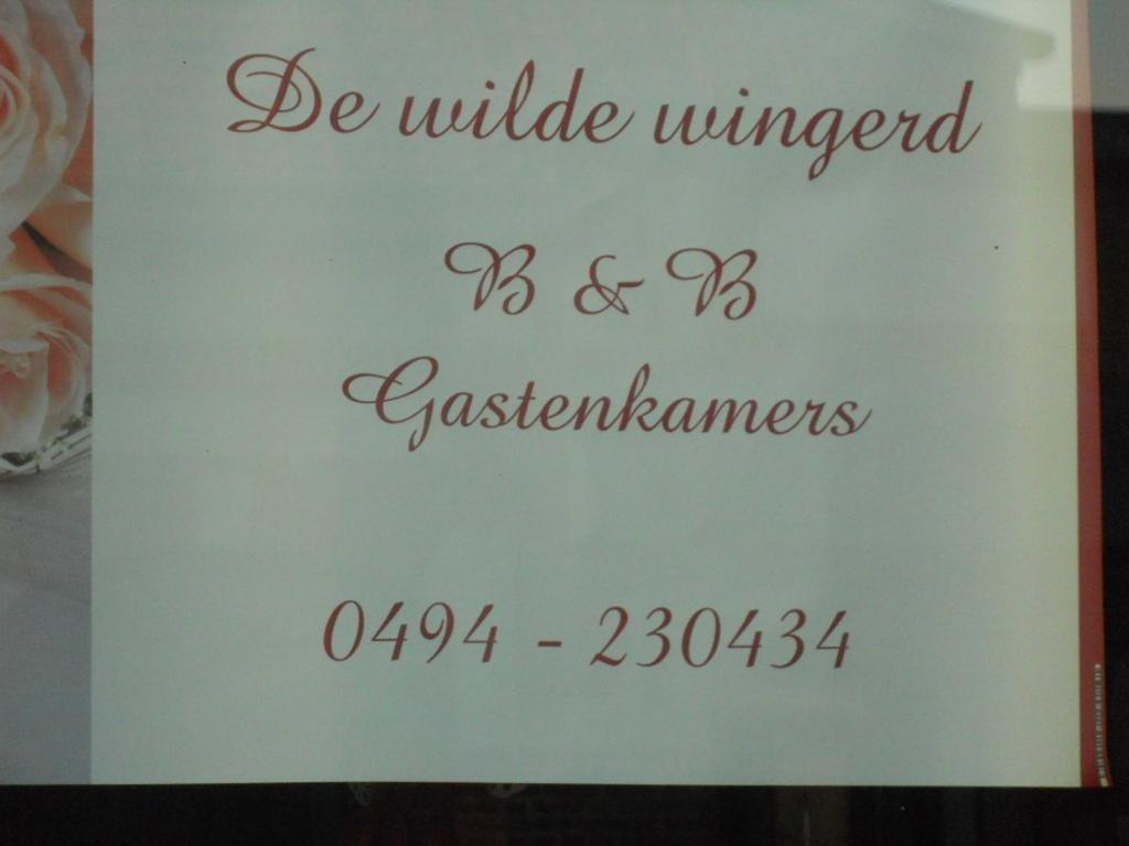 Huis De Wilde Wingerd Hotel Ieper Buitenkant foto